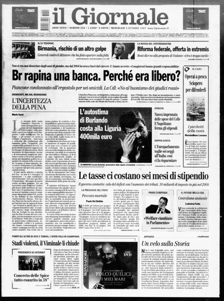 Il giornale : quotidiano del mattino